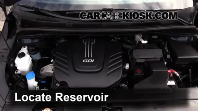 2015 Kia Sedona LX 3.3L V6 Líquido limpiaparabrisas Agregar líquido